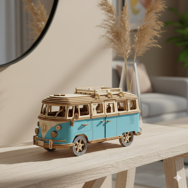 Retro Campervan 3D Wooden Puzzle