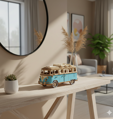 Retro Campervan 3D Wooden Puzzle